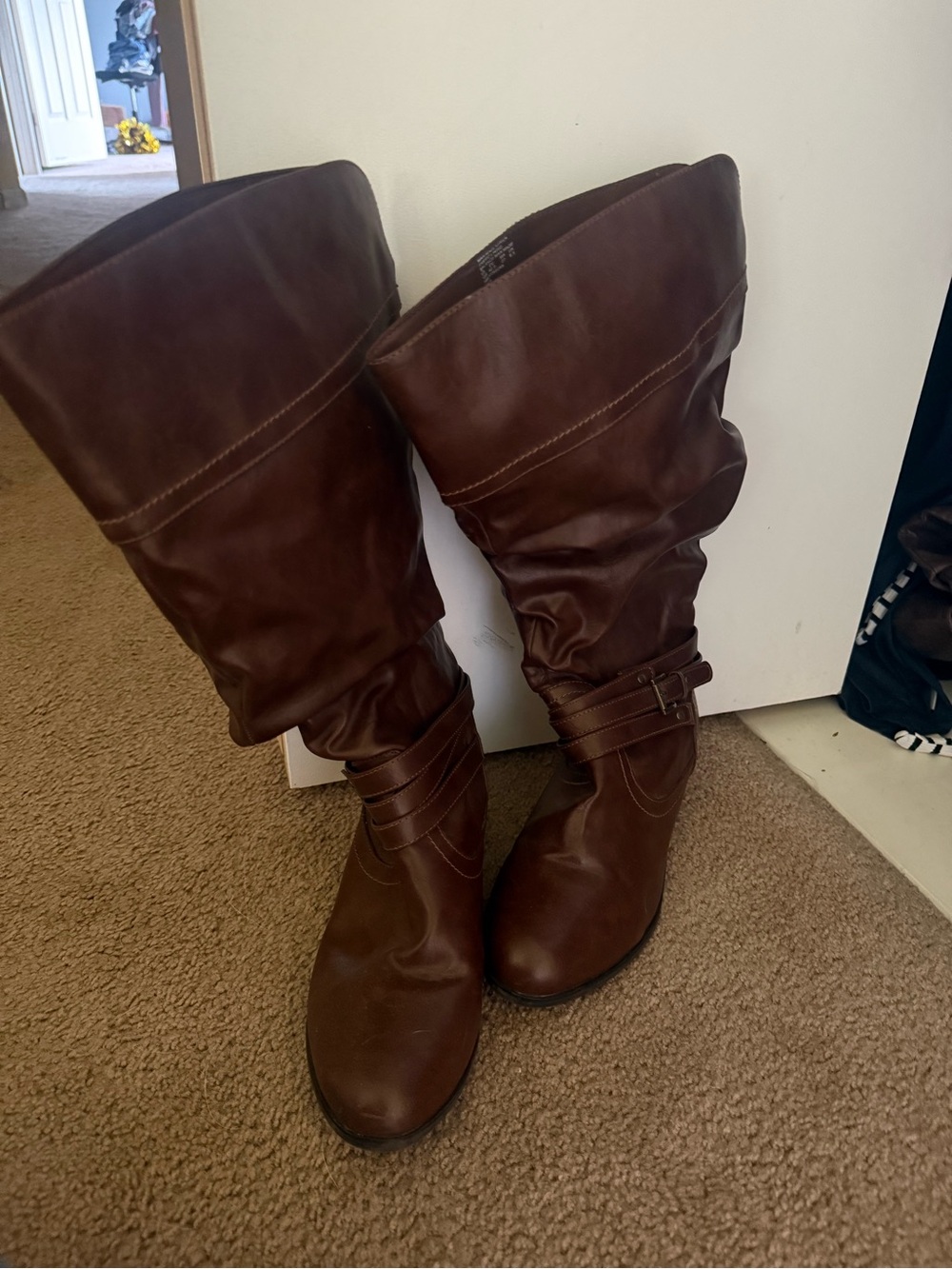Classic Women's Brown Slouch Boots